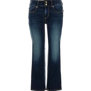 American Eagle Artist Crop Jeans Womens 0 Reg Dark Wash Super Stretch